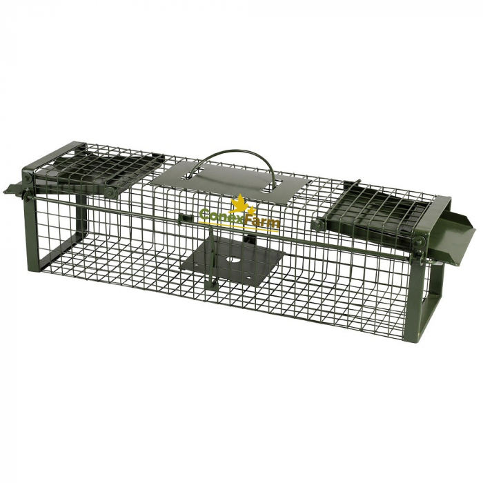 Capcană pentru animale cu 2 uși 60x17x17 cm [2]