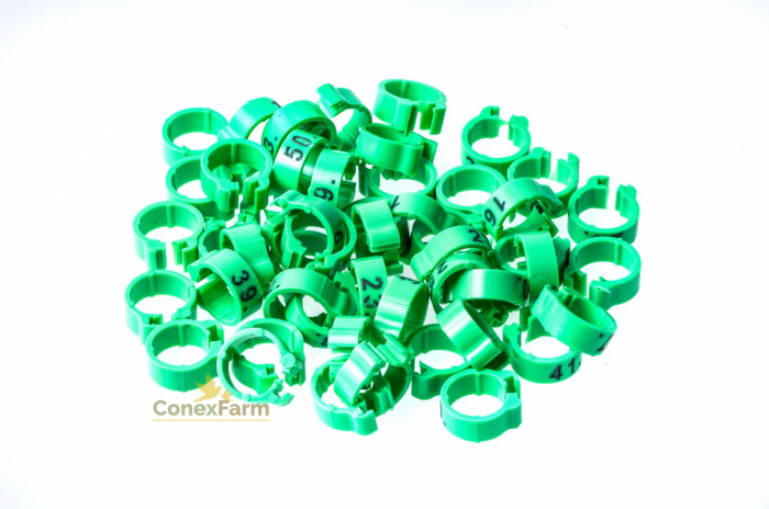 Inele(cleme) numerotate (1-50) Ø 8x5 mm / 50 buc [2]