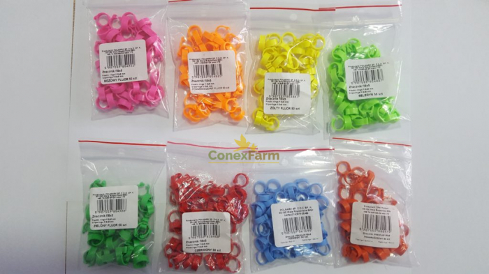 Inele(cleme) recunoaștere Ø 8x5 mm/ 50 buc [2]
