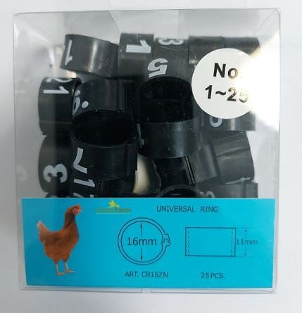 Inele (cleme) zip numerotate Ø 16 mm / 25 buc [3]