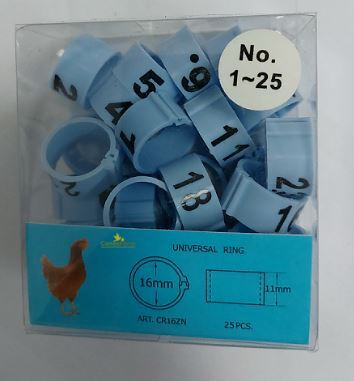 Inele (cleme) zip numerotate Ø 16 mm / 25 buc [4]
