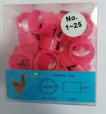 Inele (cleme) zip numerotate Ø 16 mm / 25 buc [9]