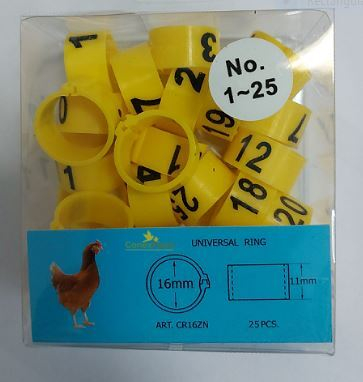 Inele (cleme) zip numerotate Ø 16 mm / 25 buc [11]