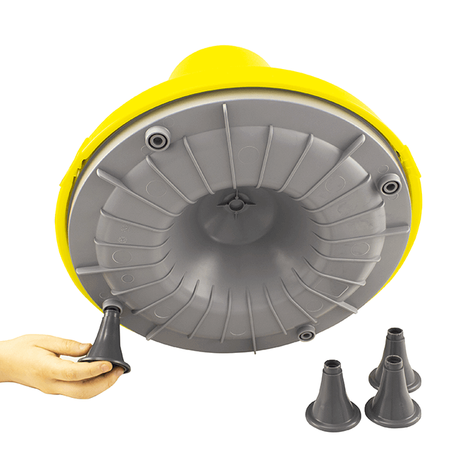 Hrănitoare din plastic cu grilă pentru prevenirea risipei 12 kg (galben) cu picioare [4]