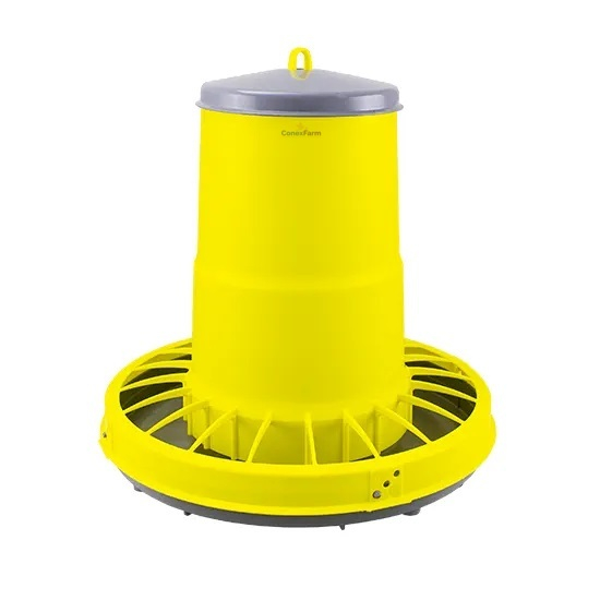 Hrănitoare din plastic cu grilă pentru prevenirea risipei 15 kg (galben) [1]
