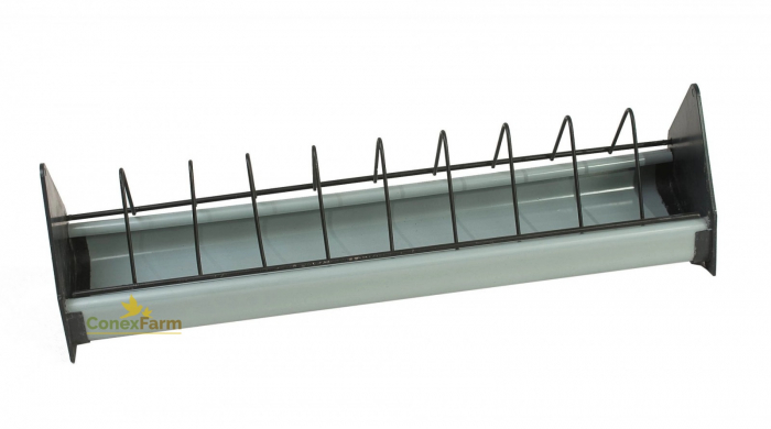 Hrănitor plastic cu grilaj 0,5m – plastic -grilaj de fier [1]