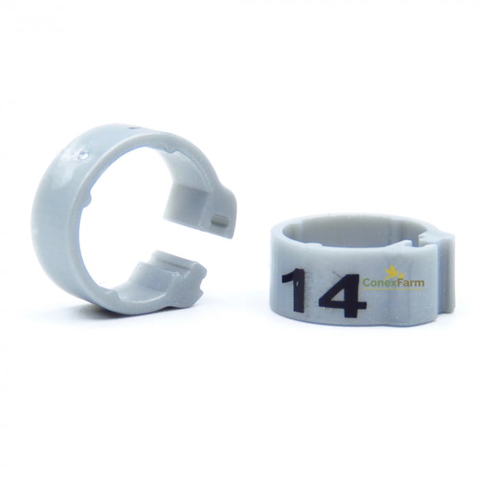 Inele (cleme) click  Ø 09 mm x 5 mm numerotate 1-25 [12]