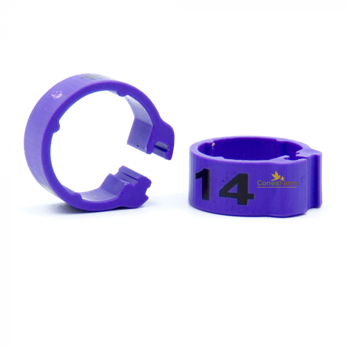 Inele (cleme) click  Ø 09 mm x 8 mm numerotate 1-25 [2]