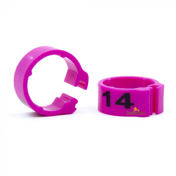 Inele (cleme) click  Ø 09 mm x 8 mm numerotate 1-25 [10]