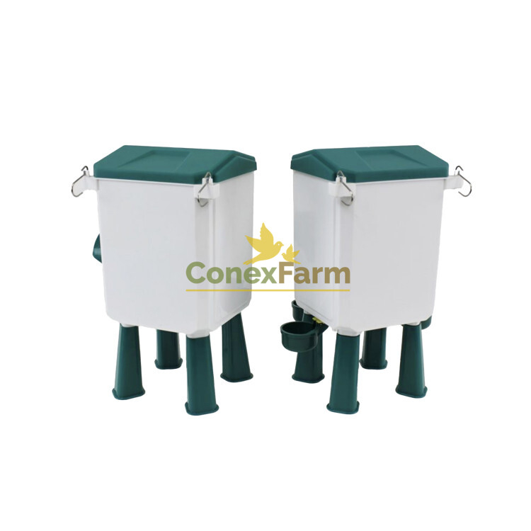 Set de adăpător și hrănitor cu picioare – adăpător 11,5 L + hrănitor 7,5 kg [4]