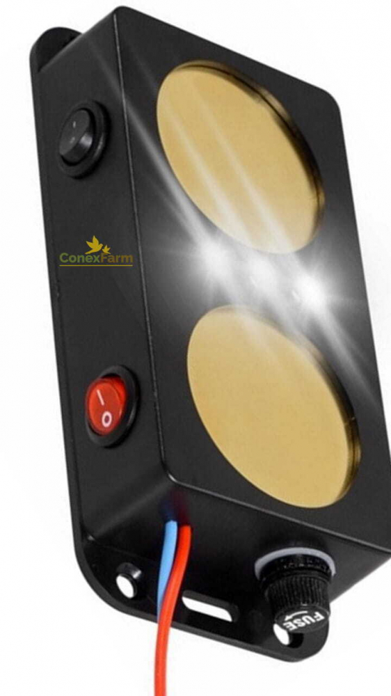 Sperietoare auto cu ultrasunete pentru jder, șoareci, șobolani - difuzoare 2x50 mm + 3 x diode LED [5]