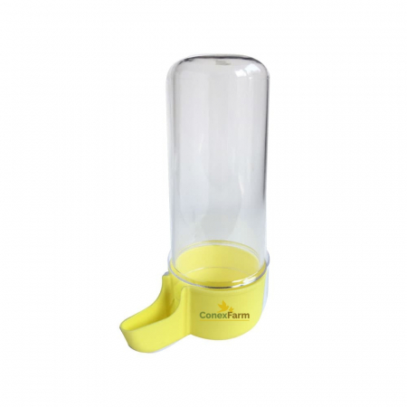 Adăpătoare pt. canari 200ml (tub transparent, bază colorată) [1]