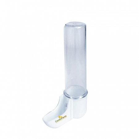 Adăpători - Adăpătoare pt. canari 30ml (tub transparent, bază albă)