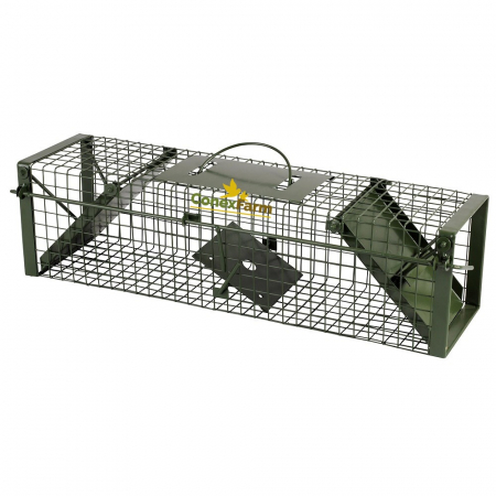Combatere dăunători - Capcană pentru animale cu 2 uși 60x17x17 cm