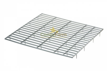 Accesorii - Grătar boxă porumbei mare  - gri – 41x36x3,2cm