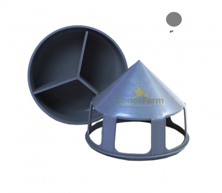 Hrănitori - Hrănitor grit cu separator – gri