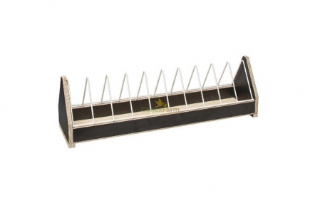 Hrănitori - Hrănitor cu grilaj 75 cm – lemn tego – grilaj din fier