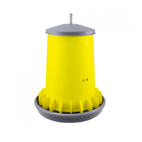 Hrănitori - Hrănitoare din plastic cu grilă pentru prevenirea risipei 20 l (galben)