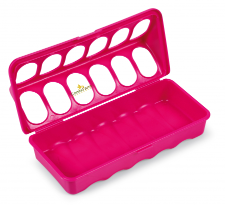 Hrănitori - Hrănitoare pentru pui si prepeliță 20cm - pink