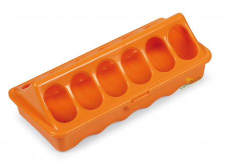Hrănitori - Hrănitoare pentru pui si prepeliță 20cm - portocaliu