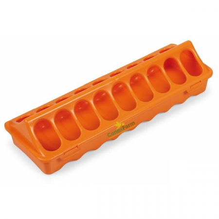 Hrănitori - Hrănitoare pentru pui si prepeliță 30cm - portocaliu