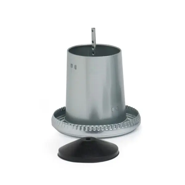 Hrănitori - Hrănitor din tablă zincată de 5 kg cu capac