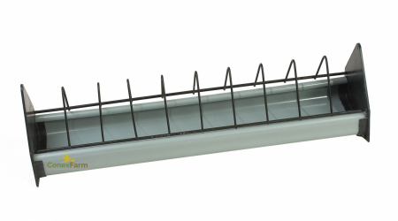 Hrănitori - Hrănitor plastic cu grilaj 0,75m – plastic -grilaj de fier