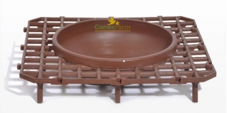 Accesorii - Cuibar 23cm cu grătar boxă 33x33 cm