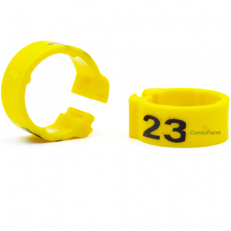Inele (cleme) click  Ø 09 mm x 5 mm numerotate 1-25 [13]