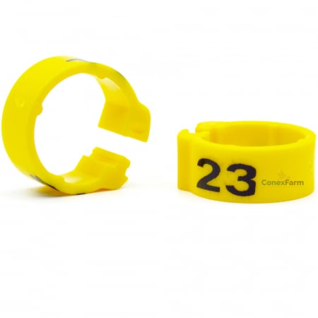 Inele (cleme) click  Ø 09 mm x 8 mm numerotate 1-25 [13]