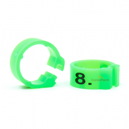 Inele (cleme) click  Ø 09 mm x 8 mm numerotate 1-25 [4]
