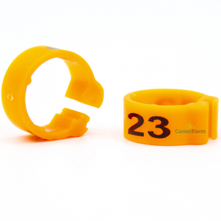 Inele (cleme) click  Ø 09 mm x 8 mm numerotate 1-25 [8]