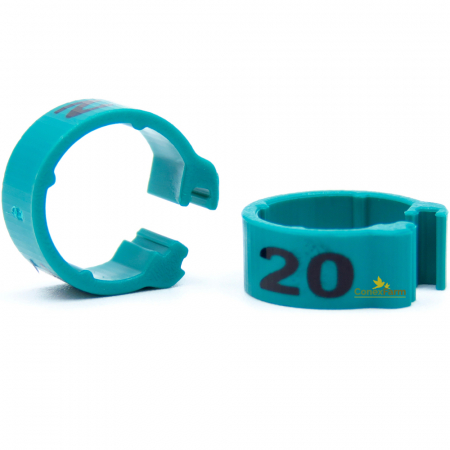 Inele (cleme) click  Ø 09 mm x 8 mm numerotate 1-25 [6]