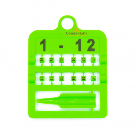 Inele (cleme) păsări Ø 3 mm numerotate 1-12/cartonaș [9]