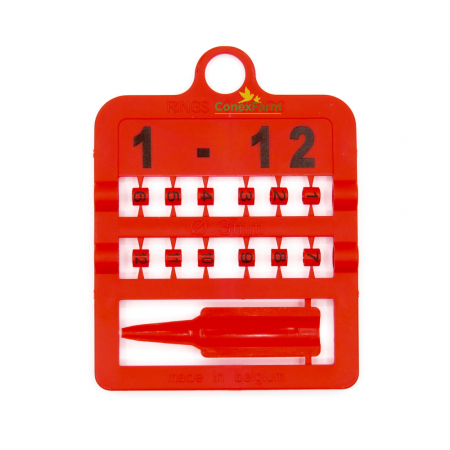 Inele (cleme) păsări Ø 3 mm numerotate 1-12/cartonaș [6]