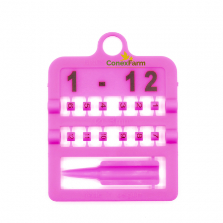 Inele (cleme) păsări Ø 3 mm numerotate 1-12/cartonaș [7]