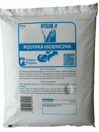 Suplimente - Ovigor - Dezinfectant adăpost, boxă, cuib (Posypka higieniczna)10 kg