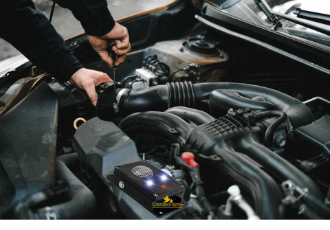 Sperietoare auto cu ultrasunete pentru jder, șoareci, șobolani, alimentat cu 4 baterii AAA in pachet [6]