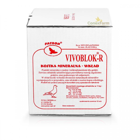 Porumbei - VIVOBLOK-R Cuburi minerale
