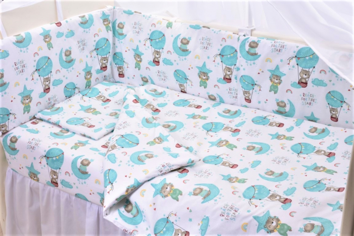 Aparatoare patut 180x33 cm model ursuleti in balon [3]