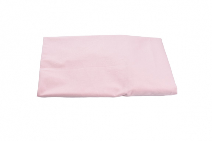 Cearsaf pat bumbac 100% culoare roz 90x200x10 cm [3]