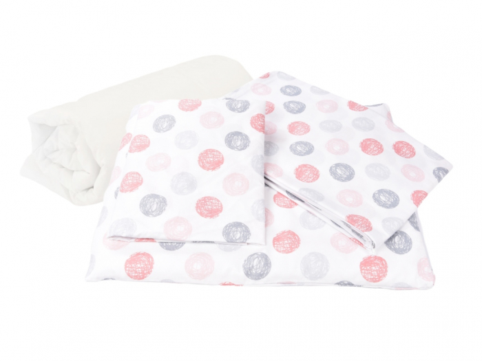 Lenjerie 5 piese patut 120x60 cm bumbac 100% model Ghemotoace [2]