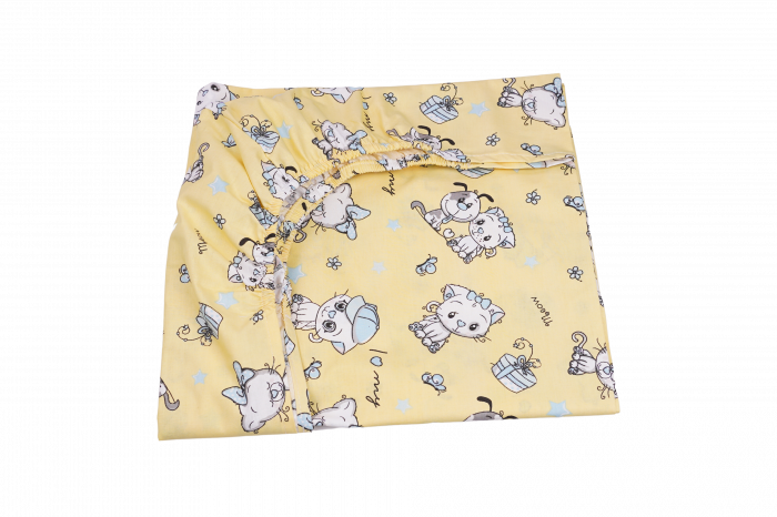 Lenjerie 6 piese patut 120x60 cm bumbac 100% model pisicute [3]