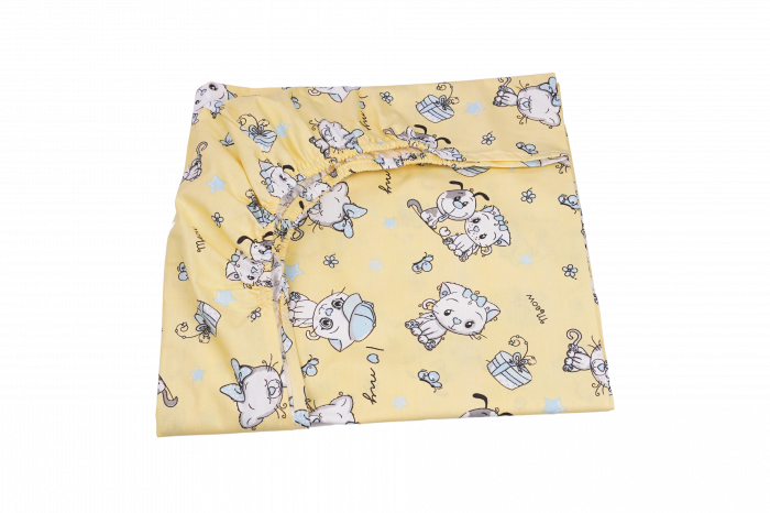Lenjerie patut 120x60 cm, 3 piese bumbac 100% model pisicute [2]