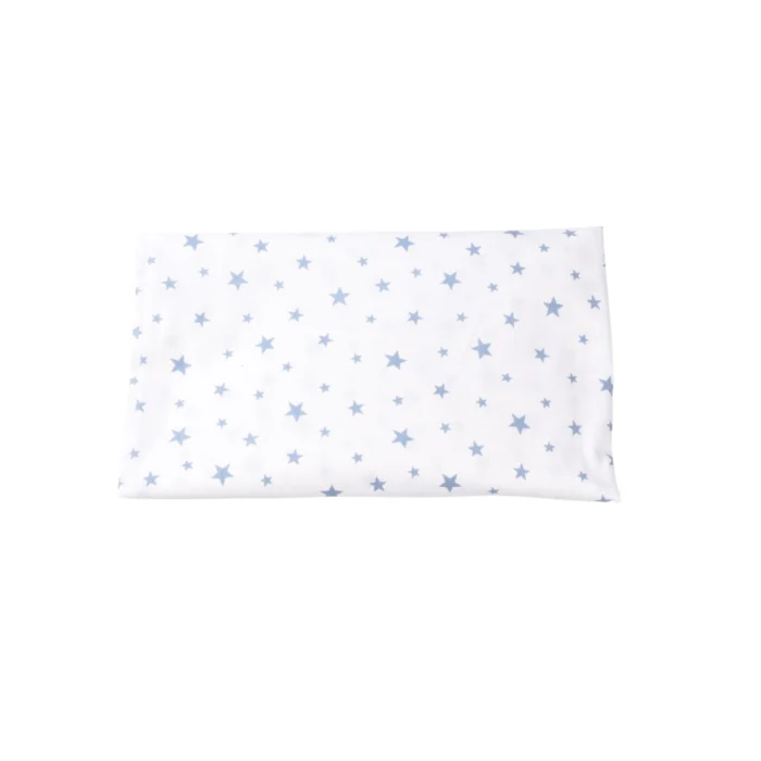 Lenjerie patut 120x60 cm, 3 piese bumbac 100% model Stelute mici bleu [3]