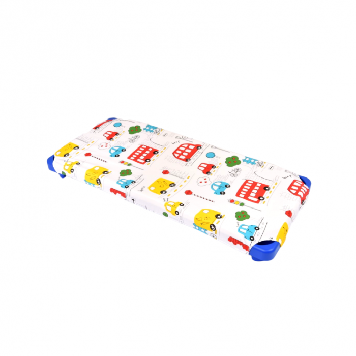 Lenjerie patut gradinita 3 piese patut stivuibil bumbac 100% model Masinute colorate [2]