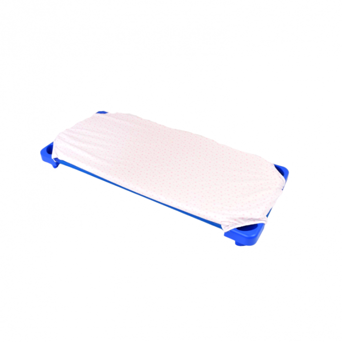 Lenjerie patut gradinita 5 piese bumbac 100% model Stelute mici roz [2]