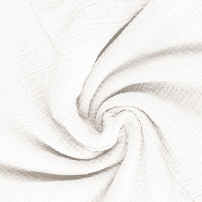 Muselina bumbac organic alba 80x80 cm [3]