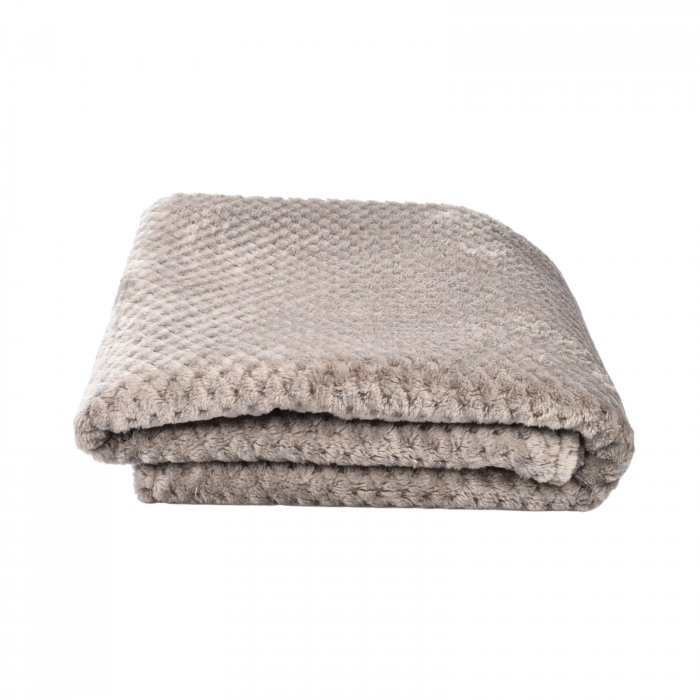 Paturica pentru copii baby fleece gri 90x110 cm [2]