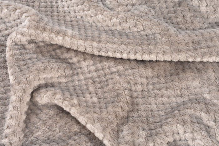 Paturica pentru copii baby fleece gri 90x110 cm [3]